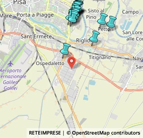 Mappa Via Cava, 56121 Pisa PI, Italia (2.6255)