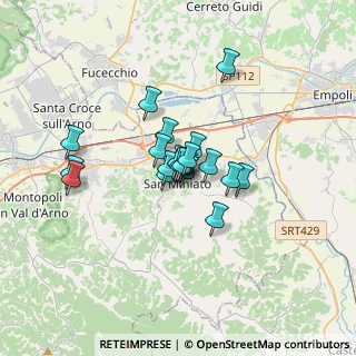 Mappa Via Fonti alle Fate, 56028 San Miniato PI, Italia (2.143)