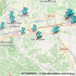 Mappa Via Fonti alle Fate, 56028 San Miniato PI, Italia (6.305)