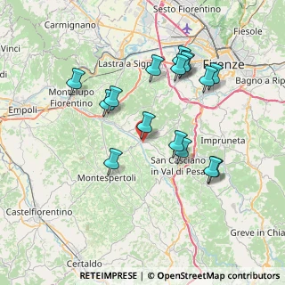 Mappa Via Pablo Picasso, 50026 San Casciano in Val di Pesa FI, Italia (7.55375)