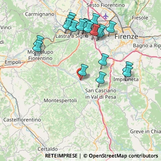 Mappa Via Pablo Picasso, 50026 San Casciano in Val di Pesa FI, Italia (9.3075)