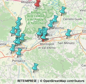 Mappa Via Ettore Majorana, 56020 Montopoli in Val D'arno PI, Italia (8.086)