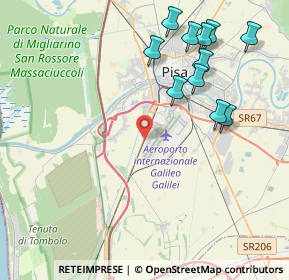 Mappa SS 1, 56121 Pisa PI, Italia (4.76273)