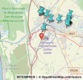 Mappa SS 1, 56121 Pisa PI, Italia (4.97941)