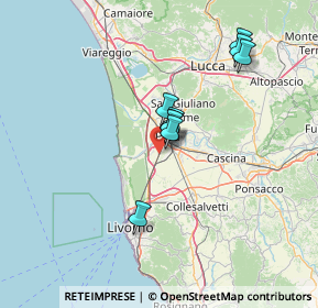 Mappa SS 1, 56121 Pisa PI, Italia (15.70364)