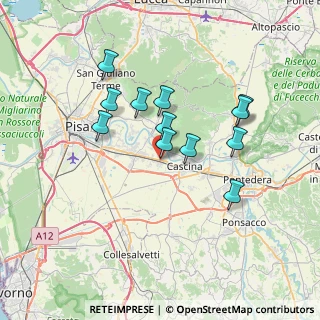 Mappa Via Tosco Romagnola, 56022 Cascina PI, Italia (6.3175)