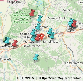 Mappa Via San Giovanni Battista, 56028 San Miniato PI, Italia (9.2565)