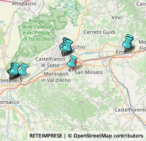 Mappa Via San Giovanni Battista, 56028 San Miniato PI, Italia (9.2515)