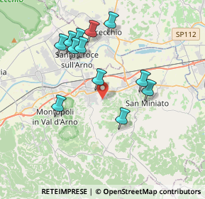 Mappa Via San Giovanni Battista, 56028 San Miniato PI, Italia (3.72417)