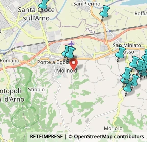 Mappa Via San Giovanni Battista, 56028 San Miniato PI, Italia (2.93222)