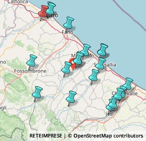 Mappa Via Gioacchino Rossini, 61040 Monte Porzio PU, Italia (16.7105)