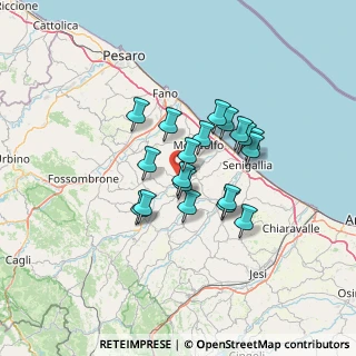Mappa Via Alcide de Gasperi, 61040 Monte Porzio PU, Italia (10.21368)