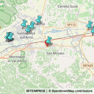 Mappa SS67, 56028 San Miniato PI, Italia (6.11417)