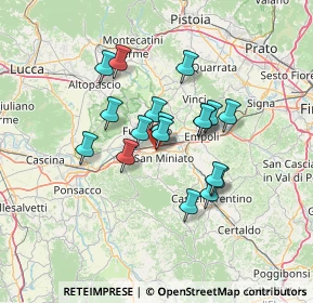 Mappa SS67, 56028 San Miniato PI, Italia (10.97389)