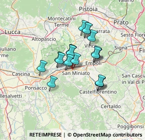 Mappa SS67, 56028 San Miniato PI, Italia (9.711)