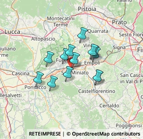 Mappa SS67, 56028 San Miniato PI, Italia (9.67769)