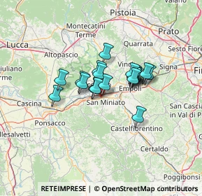 Mappa SS67, 56028 San Miniato PI, Italia (9.088)