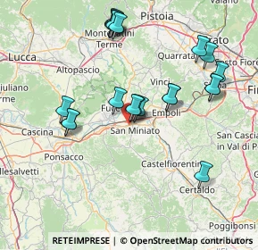 Mappa SS67, 56028 San Miniato PI, Italia (15.9155)