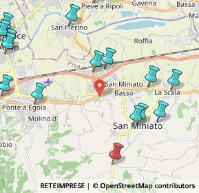 Mappa SS67, 56028 San Miniato PI, Italia (3.01471)