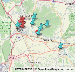 Mappa Via Alberto Profeti, 56023 Cascina PI, Italia (7.13333)