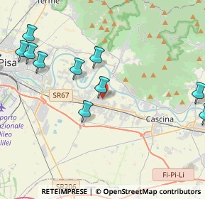 Mappa Via Alberto Profeti, 56023 Cascina PI, Italia (5.31818)