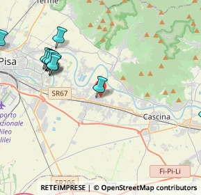 Mappa Via Alberto Profeti, 56023 Cascina PI, Italia (5.00333)