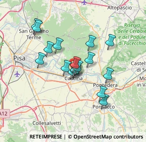 Mappa Str. Vicinale delle Sasse, 56010 Vicopisano PI, Italia (5.65235)