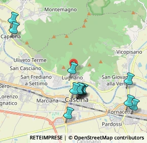 Mappa Str. Vicinale delle Sasse, 56010 Vicopisano PI, Italia (2.696)