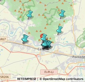 Mappa Str. Vicinale delle Sasse, 56010 Vicopisano PI, Italia (2.44429)