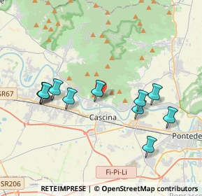 Mappa Str. Vicinale delle Sasse, 56010 Vicopisano PI, Italia (3.98182)