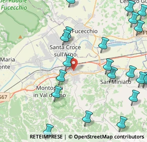 Mappa Via Eugenio Curiel, 56028 San Miniato PI, Italia (5.7865)