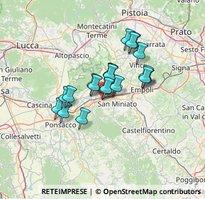 Mappa Via Eugenio Curiel, 56028 San Miniato PI, Italia (9.7705)