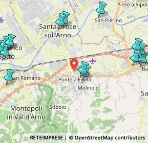 Mappa Via Eugenio Curiel, 56028 San Miniato PI, Italia (3.32056)