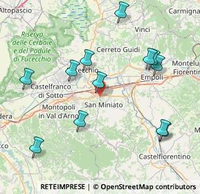 Mappa Via Ernesto Codignola, 56028 San Miniato PI, Italia (8.93917)
