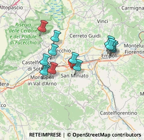 Mappa Via Ernesto Codignola, 56028 San Miniato PI, Italia (6.52417)