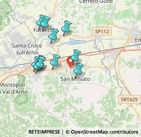 Mappa Via Ernesto Codignola, 56028 San Miniato PI, Italia (3.39273)
