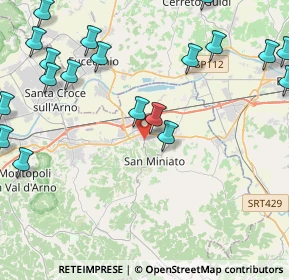 Mappa Via Ernesto Codignola, 56028 San Miniato PI, Italia (6.023)