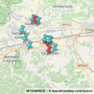 Mappa Via Ernesto Codignola, 56028 San Miniato PI, Italia (2.82167)