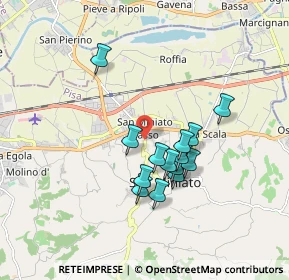 Mappa Via Ernesto Codignola, 56028 San Miniato PI, Italia (1.48357)
