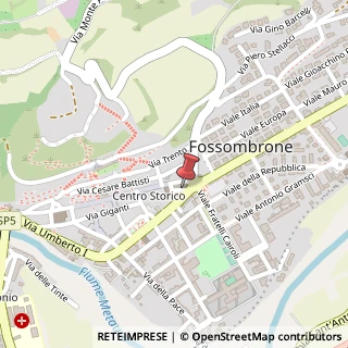 Mappa Piazza Ottaviano Petrucci, 5, 61034 Fossombrone, Pesaro e Urbino (Marche)