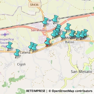 Mappa Via Aristide Gabelli, 56028 San Miniato PI, Italia (1.038)
