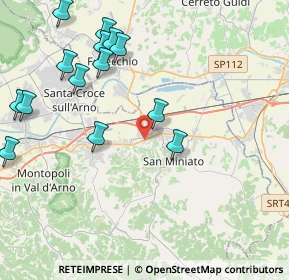 Mappa Via Aristide Gabelli, 56028 San Miniato PI, Italia (5.23333)