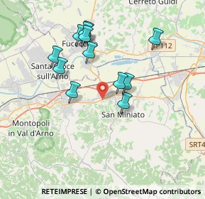 Mappa Via Aristide Gabelli, 56028 San Miniato PI, Italia (3.5175)
