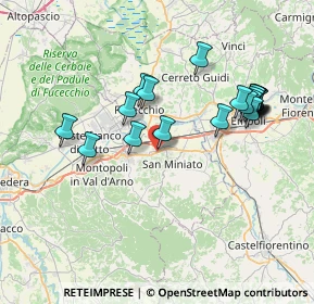 Mappa Via Aristide Gabelli, 56028 San Miniato PI, Italia (7.741)