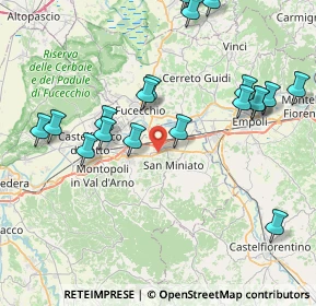 Mappa Via Aristide Gabelli, 56028 San Miniato PI, Italia (9.5985)