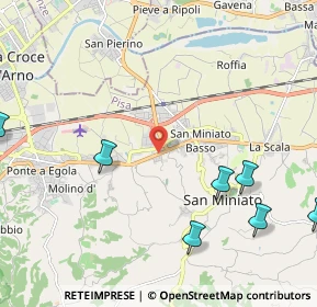Mappa Via Aristide Gabelli, 56028 San Miniato PI, Italia (3.47455)