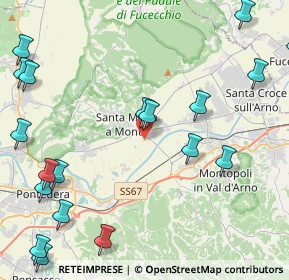 Mappa Via S. Donato, 56020 Santa Maria a Monte PI, Italia (6.3055)