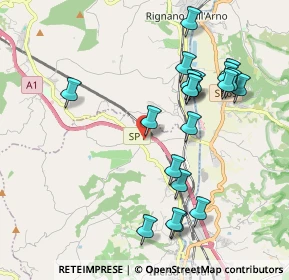 Mappa Via Vecchi Poderi, 50064 Figline e Incisa Valdarno FI, Italia (2.1035)