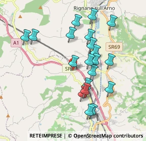 Mappa Via Vecchi Poderi, 50064 Figline e Incisa Valdarno FI, Italia (1.85)