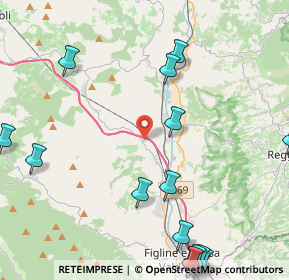 Mappa Via Vecchi Poderi, 50064 Figline e Incisa Valdarno FI, Italia (6.74)
